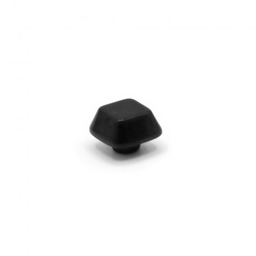 Bouton Iride Cube 10 mm Noir 1 pc