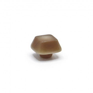 Button Iride Cube 12 mm Walnut 1 pc