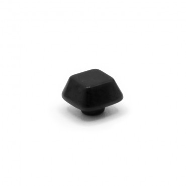 Bouton Iride Cube 12 mm Noir 1 pc