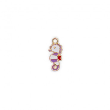 Seahorse Pendant Lilac Gold...