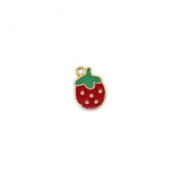 Strawberry Pendant Gold 1pc