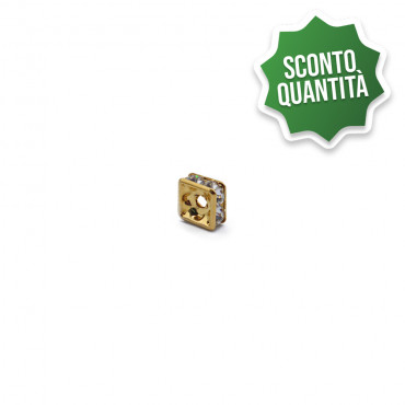 Distanziatore Quadrato Oro 6 mm nickel free