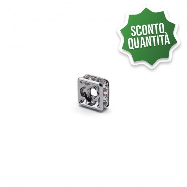 Spacer Silver Square 9 mm...
