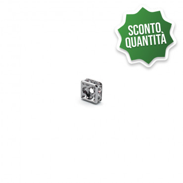 Spacer Silver Square 6 mm...