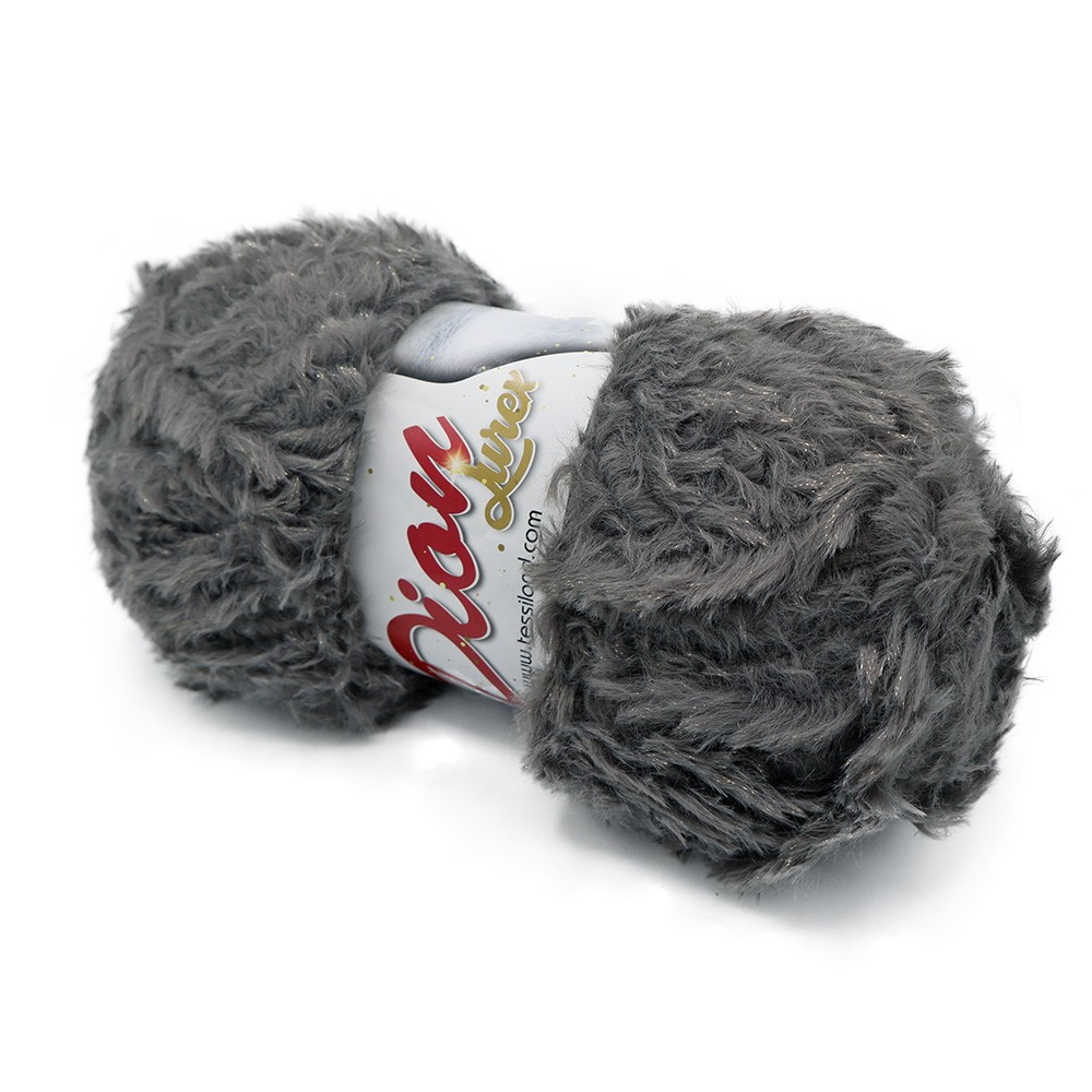 Dion Lurex fur microfiber Gray Golden Grams 100