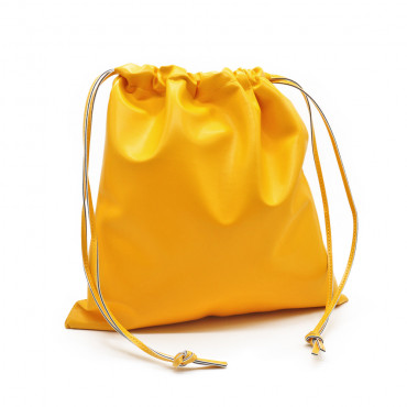 Pouch Yellow Eco Leather 30x30