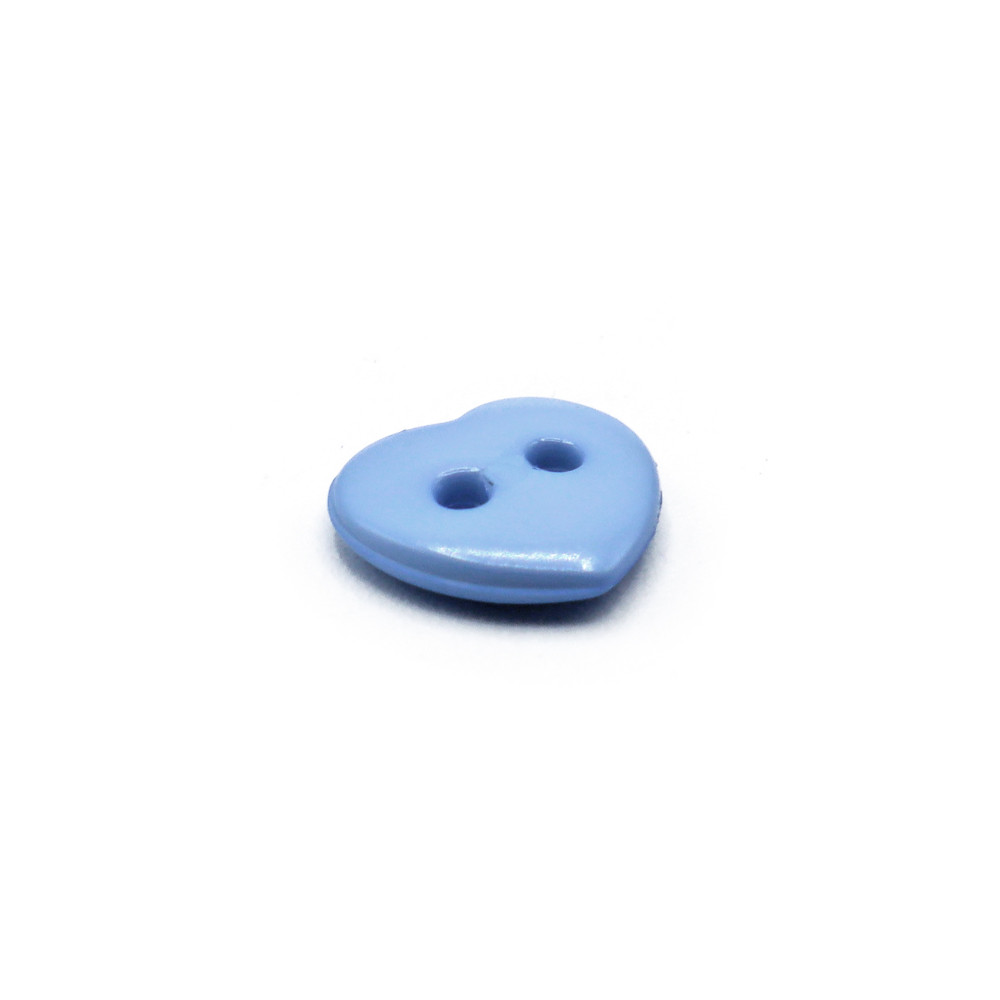Botón Corazón Small Azul claro 1pz
