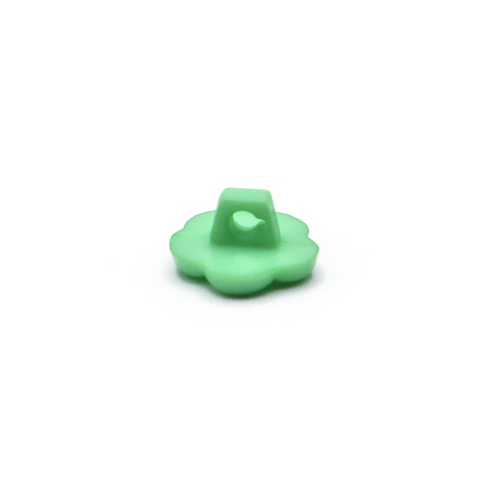 Button Green Fleur 1 pc