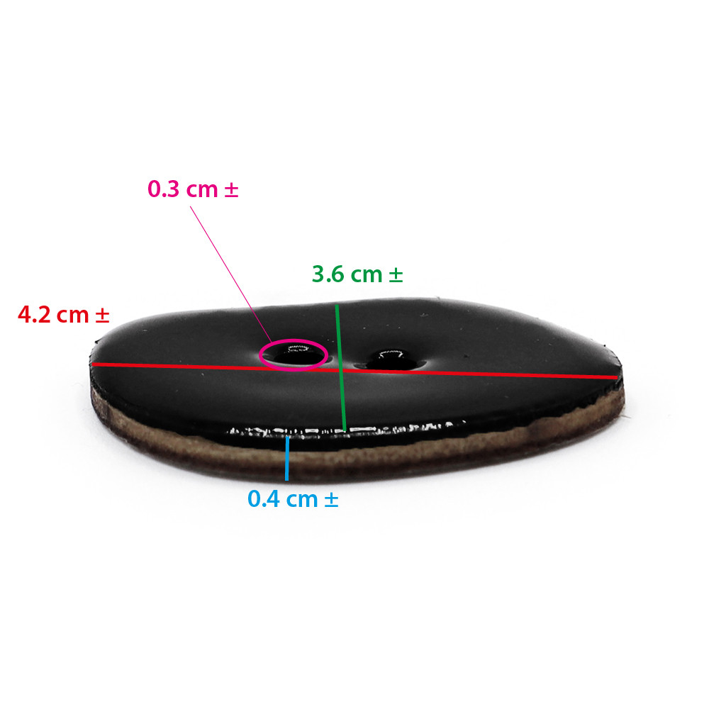 Bouton Lake Noir 1 pc