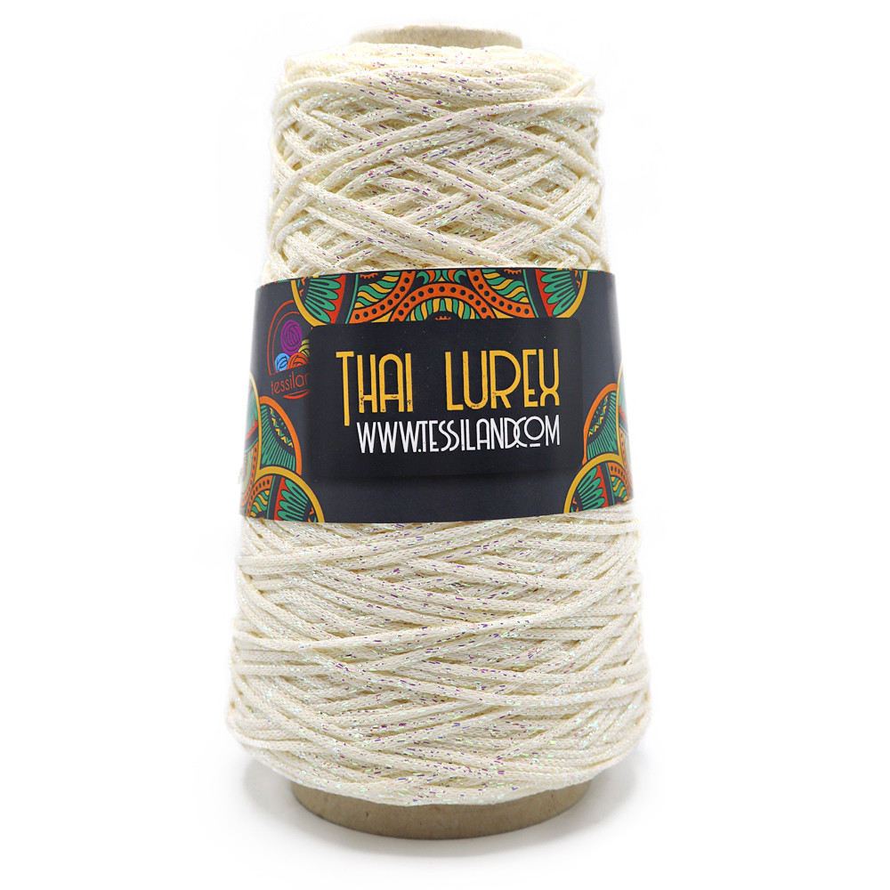 Thai Lurex Blanc Crème Lux Grammes 200