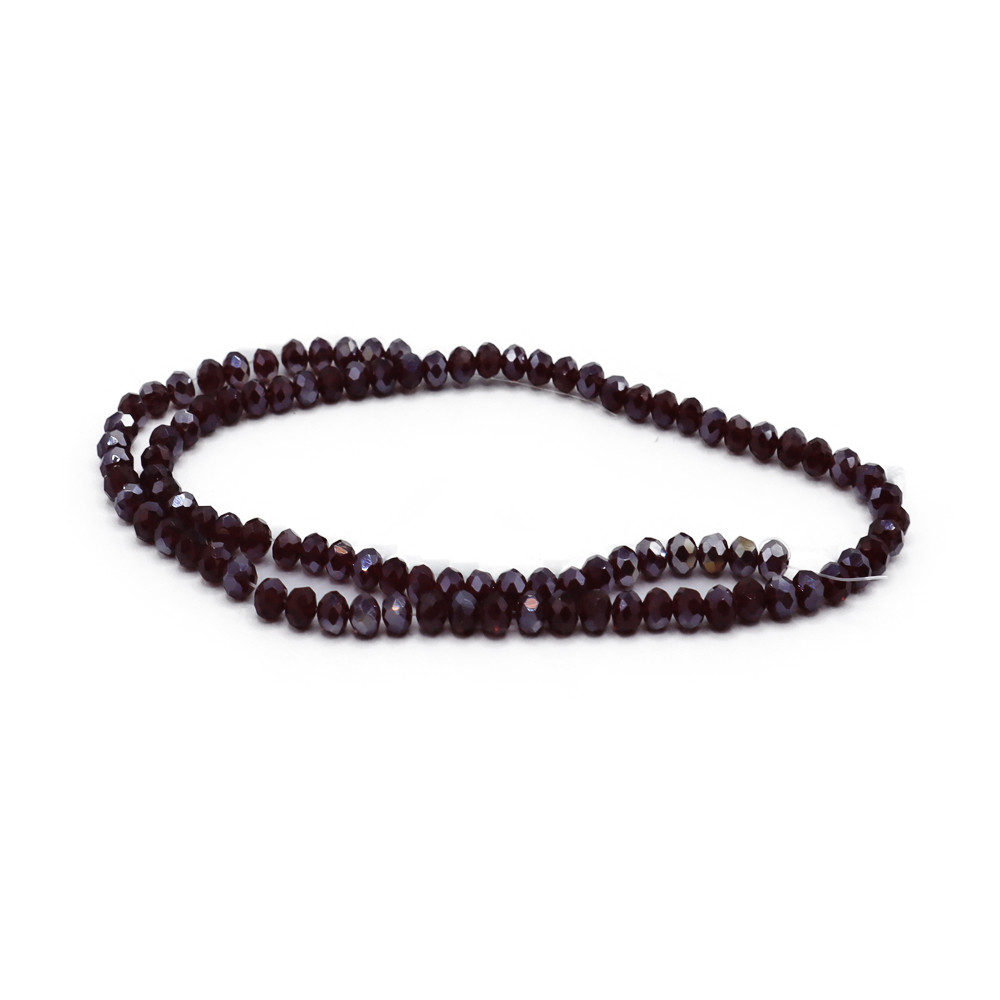 Cristaux 4mm A091 Aubergine Solide Irisé