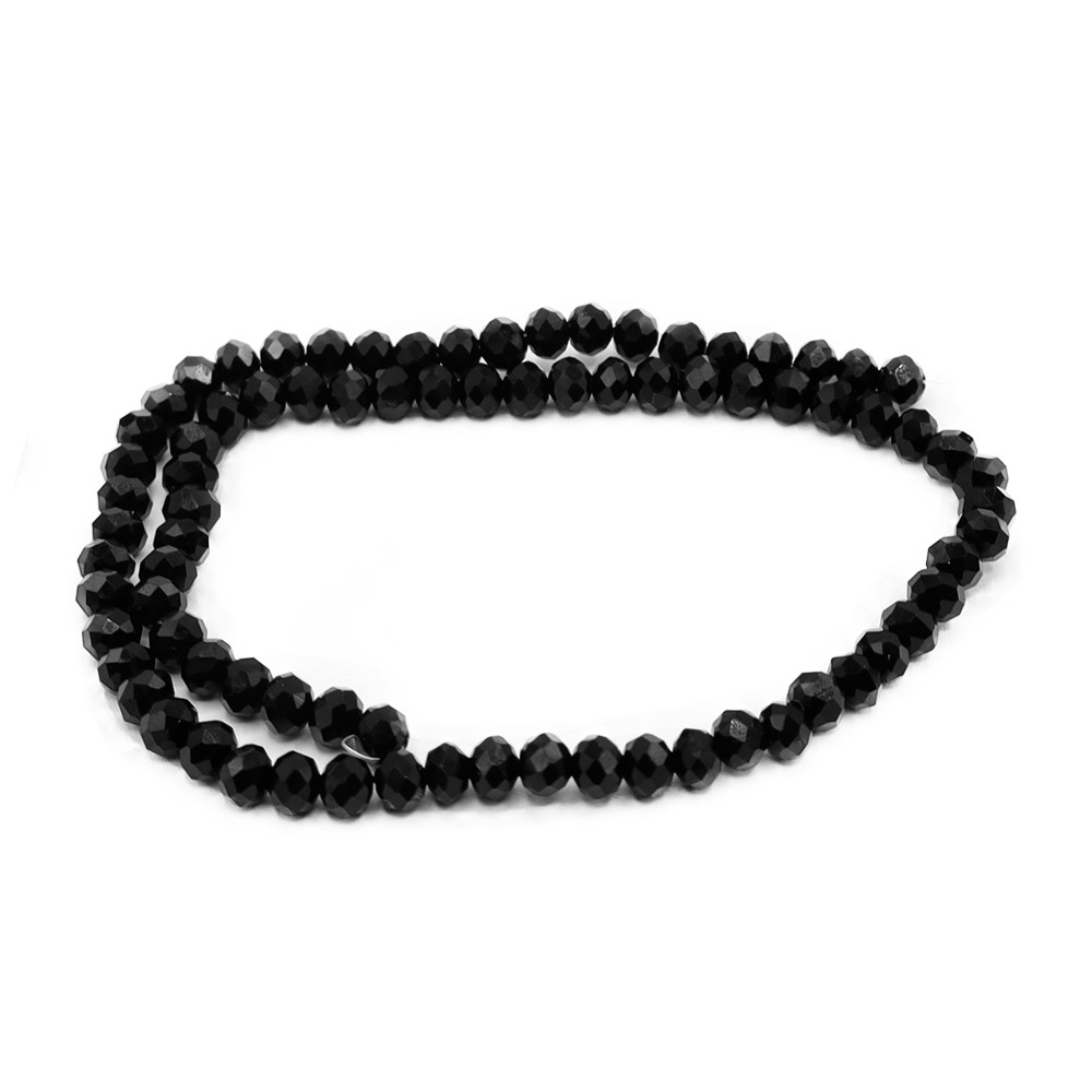 Crystals 6mm A002 Transparent Iridescent Black