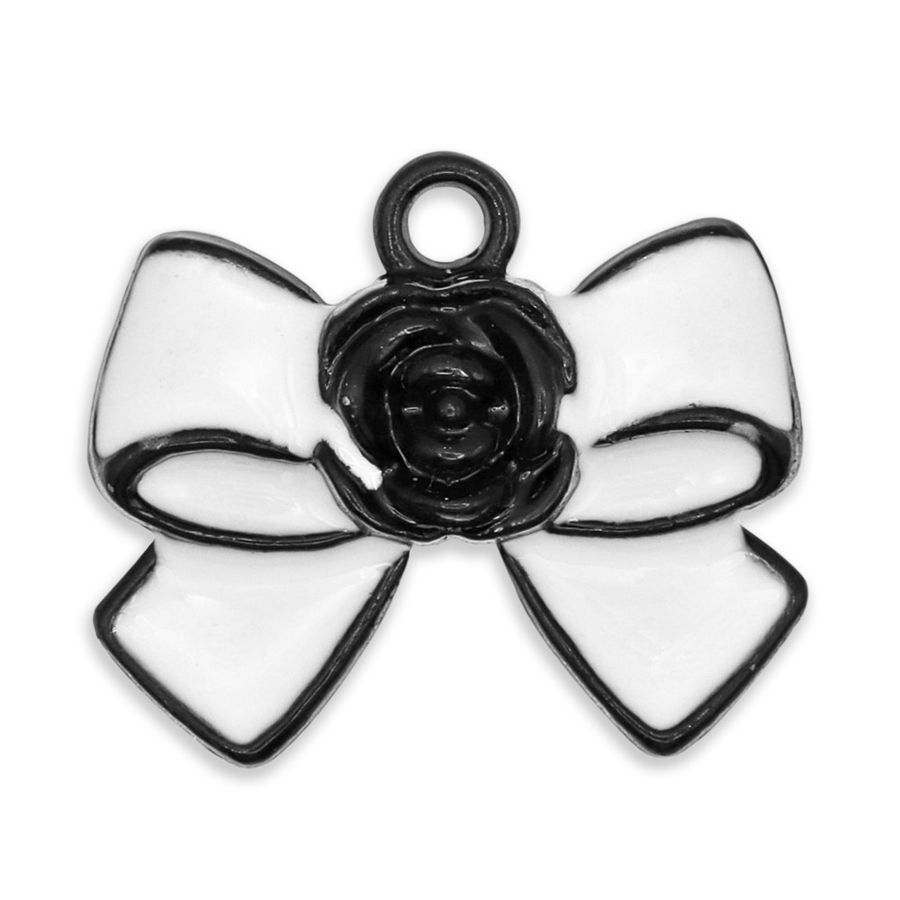Colgante Lazo Charm Blanco