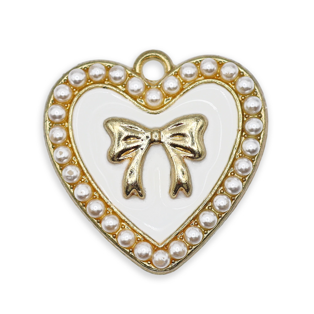 Colgante Fiocco Heart Blanco