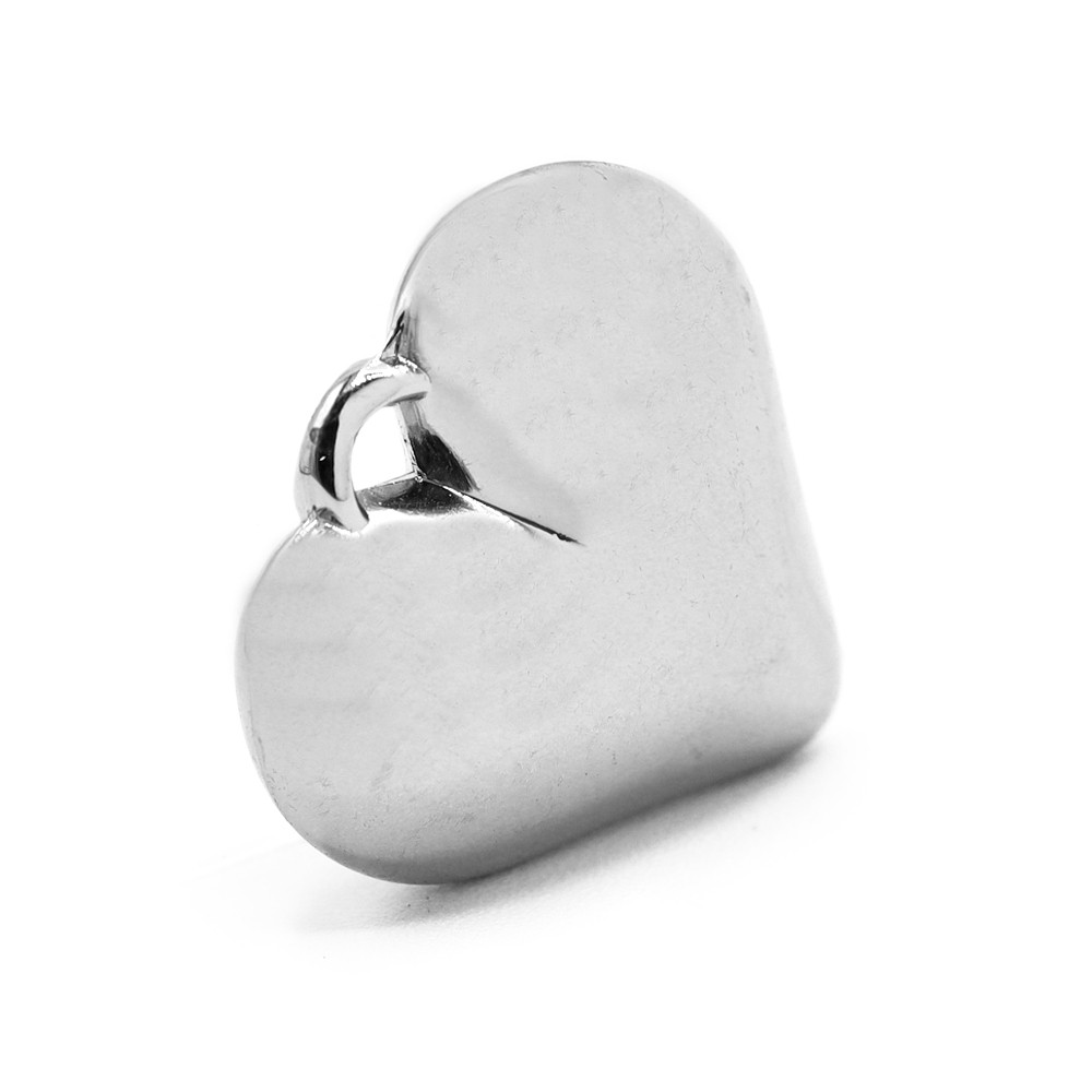 Pendentif Cœur Élégant Argent Big