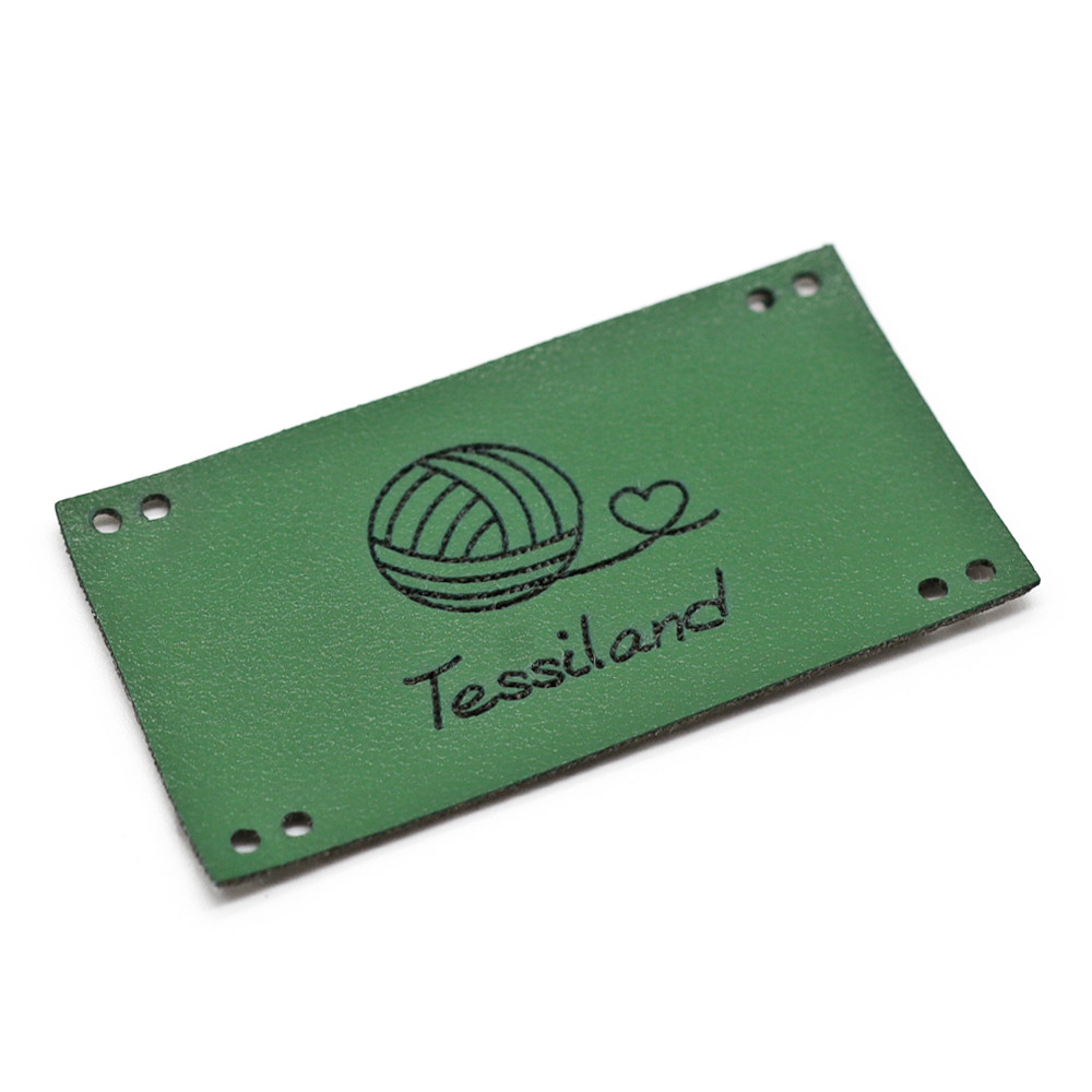 Plaques Personnalisables romantic maxy éco-cuir vert