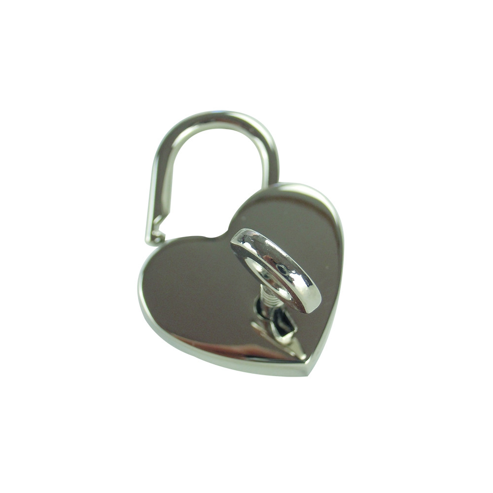 Chiusura lucchetto a cuore Argento