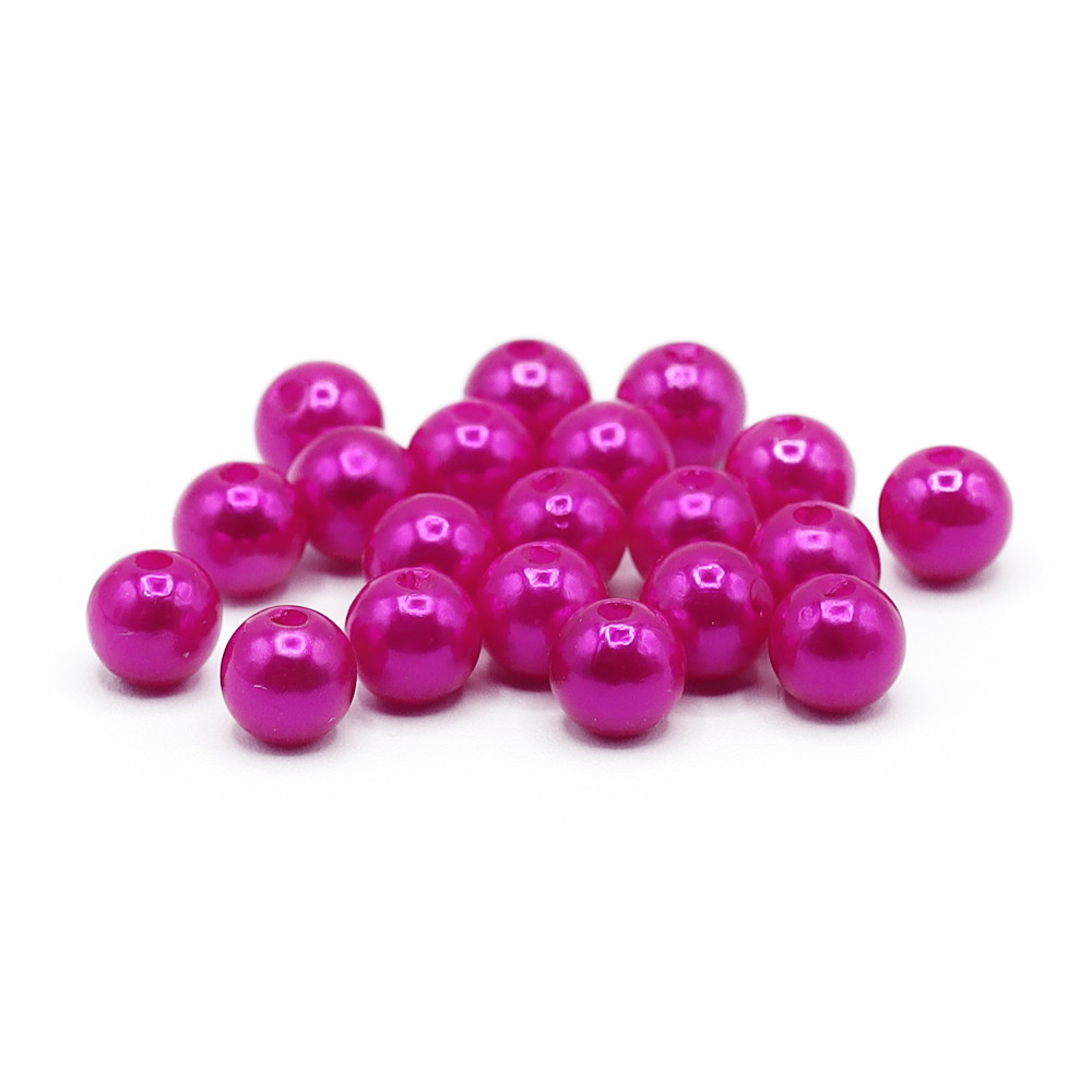 Perles ABS 8mm 015 Fuchsia