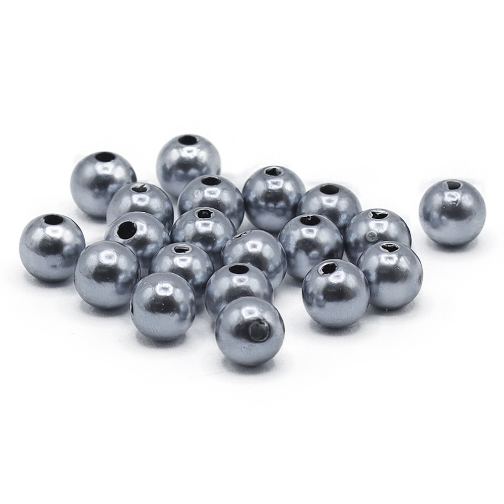 Beads ABS 8mm 018 Silver