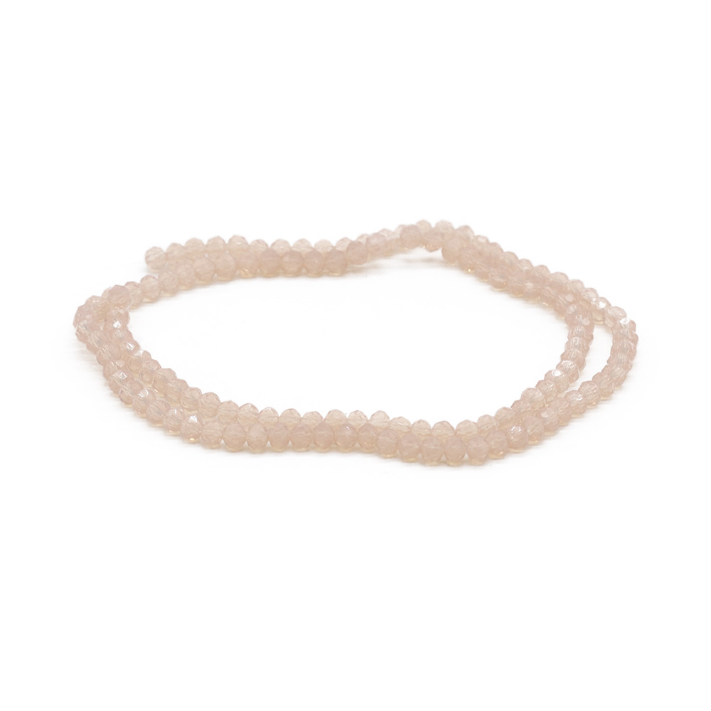 Cristaux 4 mm A128 Pivoine Transparente Iridescente