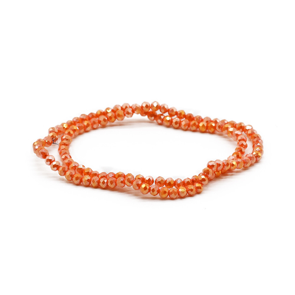 Cristalli 4 mm A145 Arancione Pieno Cangiante