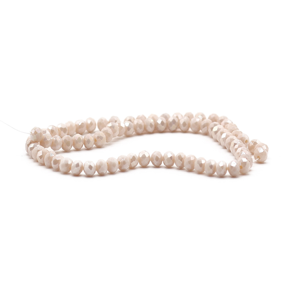 Crystals 6 mm A160 Solid Iridescent Flamingo