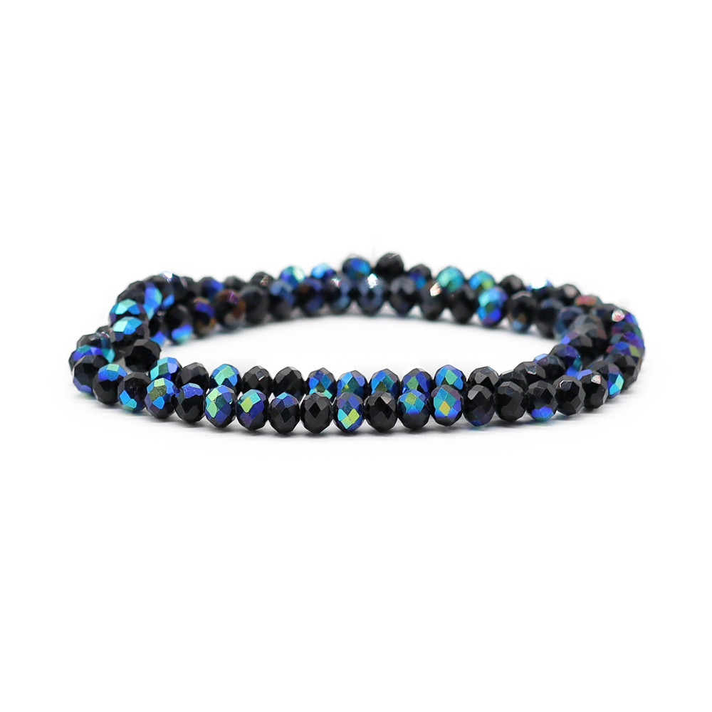 Cristaux 6 mm A233 Charbon Solide Changeant