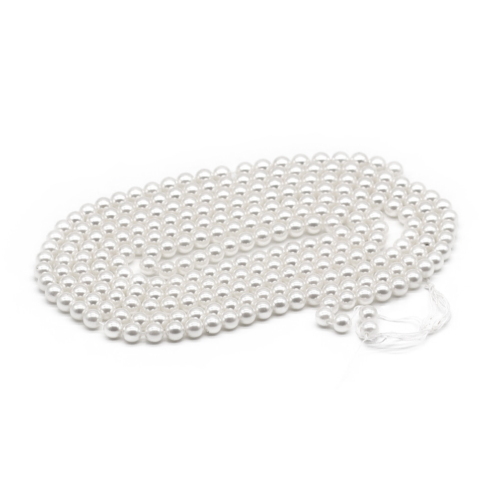 Perle 6mm Bianco infilate