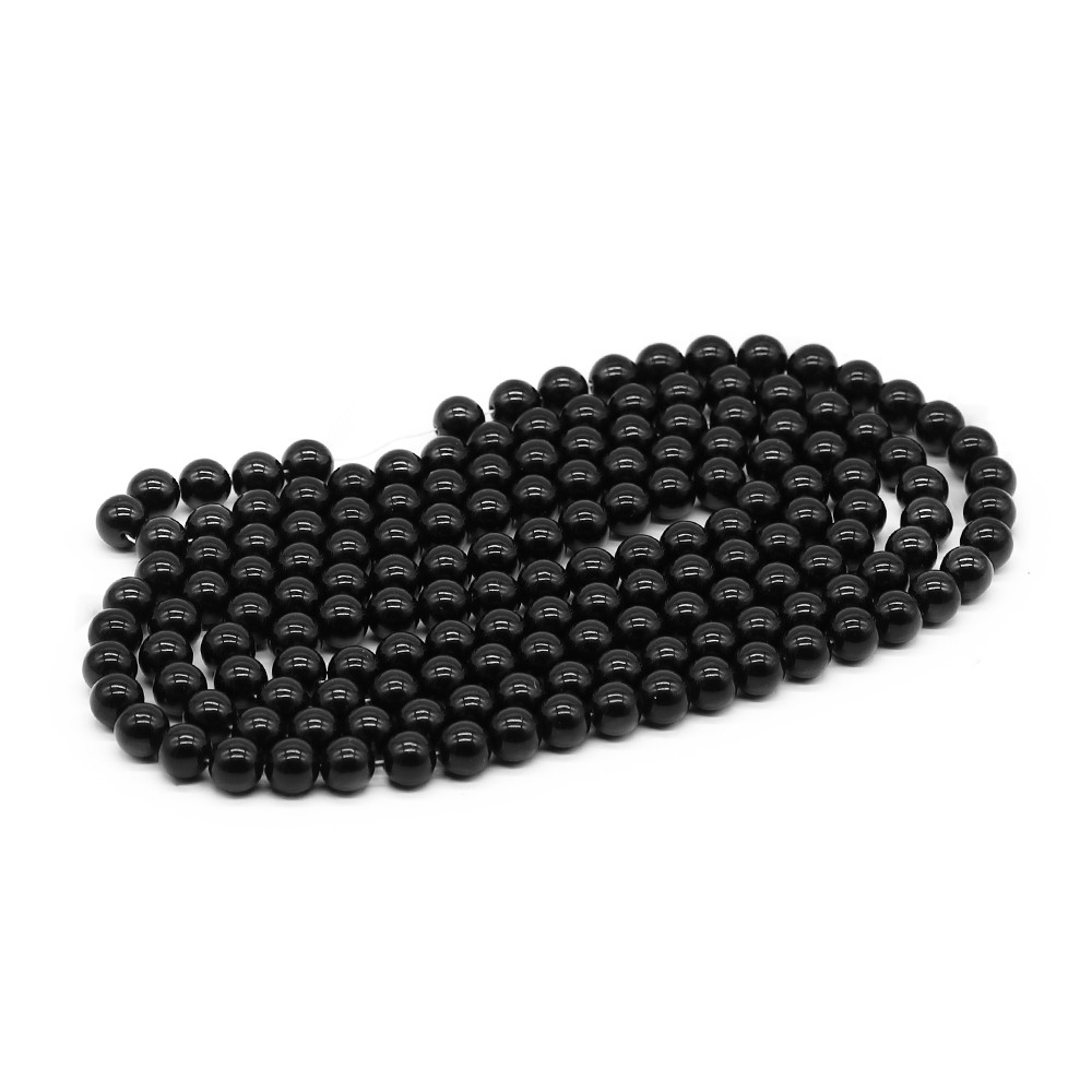 Perles de 10mm Noir enfilées