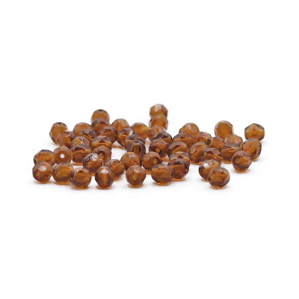 Crystal Bohemia 6mm Dark Amber