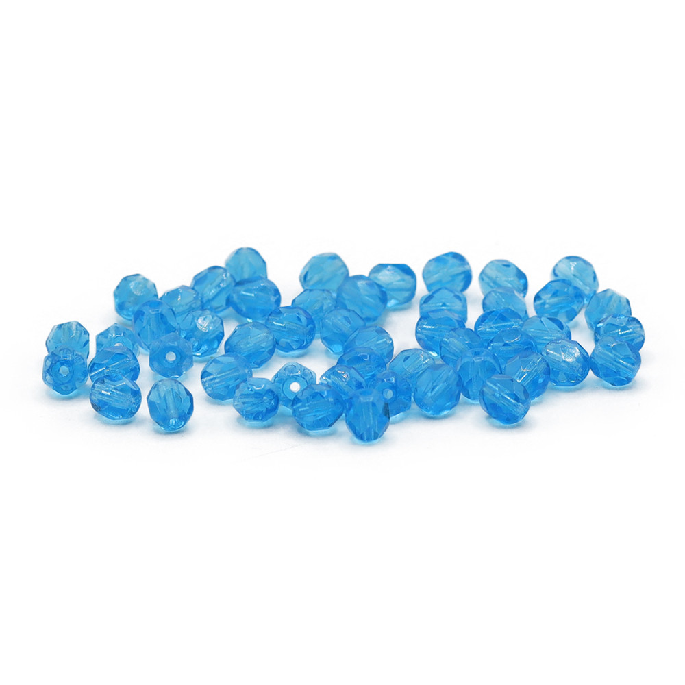 Cristalli Boemia 6mm Blu Oceano