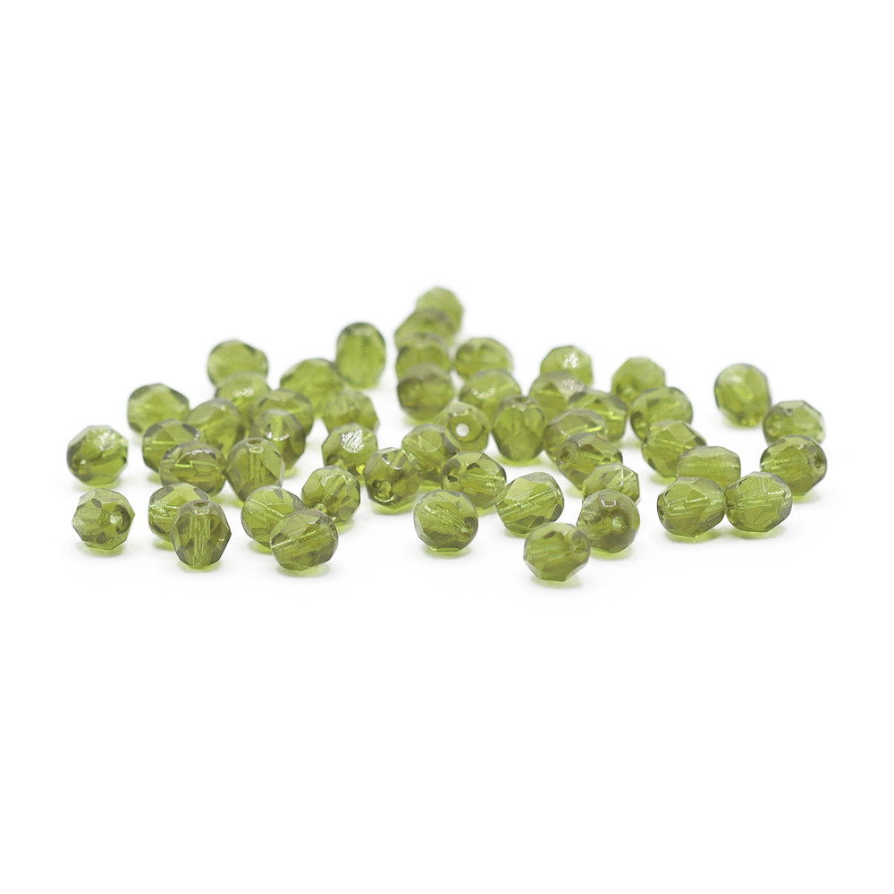 Crystal Bohemia 6mm Pistachio Green