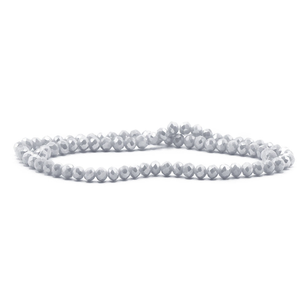 Crystals 6 mm A249 Pearl Solid Iridescent