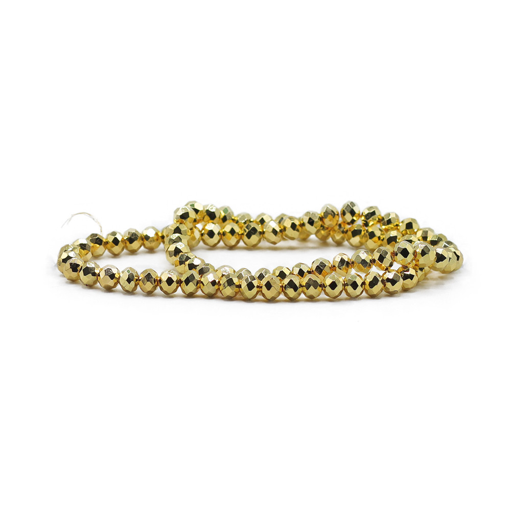 Crystals 6 mm MT1 Metal Gold