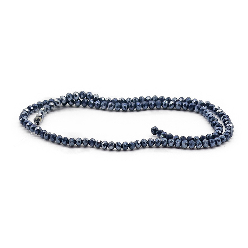 CRYSTAL BEAD BRACELET 4 MM SPARKLED PALE LAVENDEL