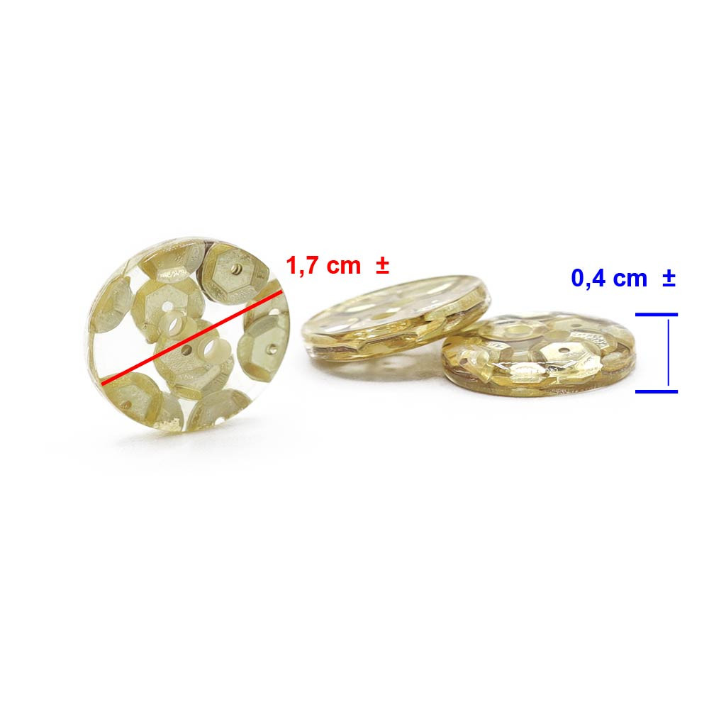 Button Lucea 17 Delicate 3pcs