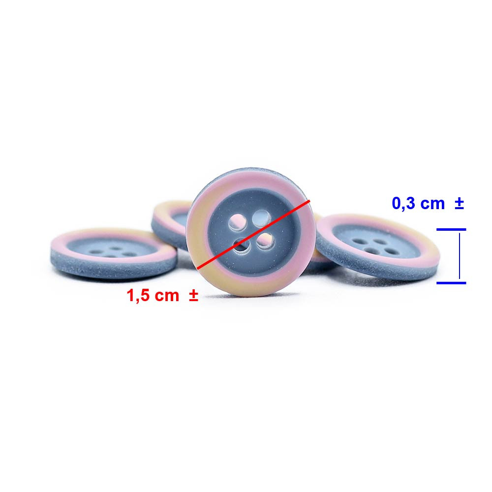 Button Marble Baby 5pc