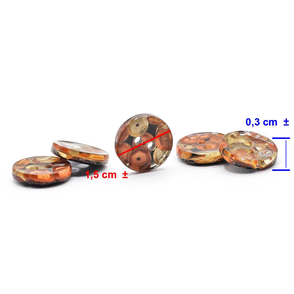 Bouton Lucea 15 Siena 5pc