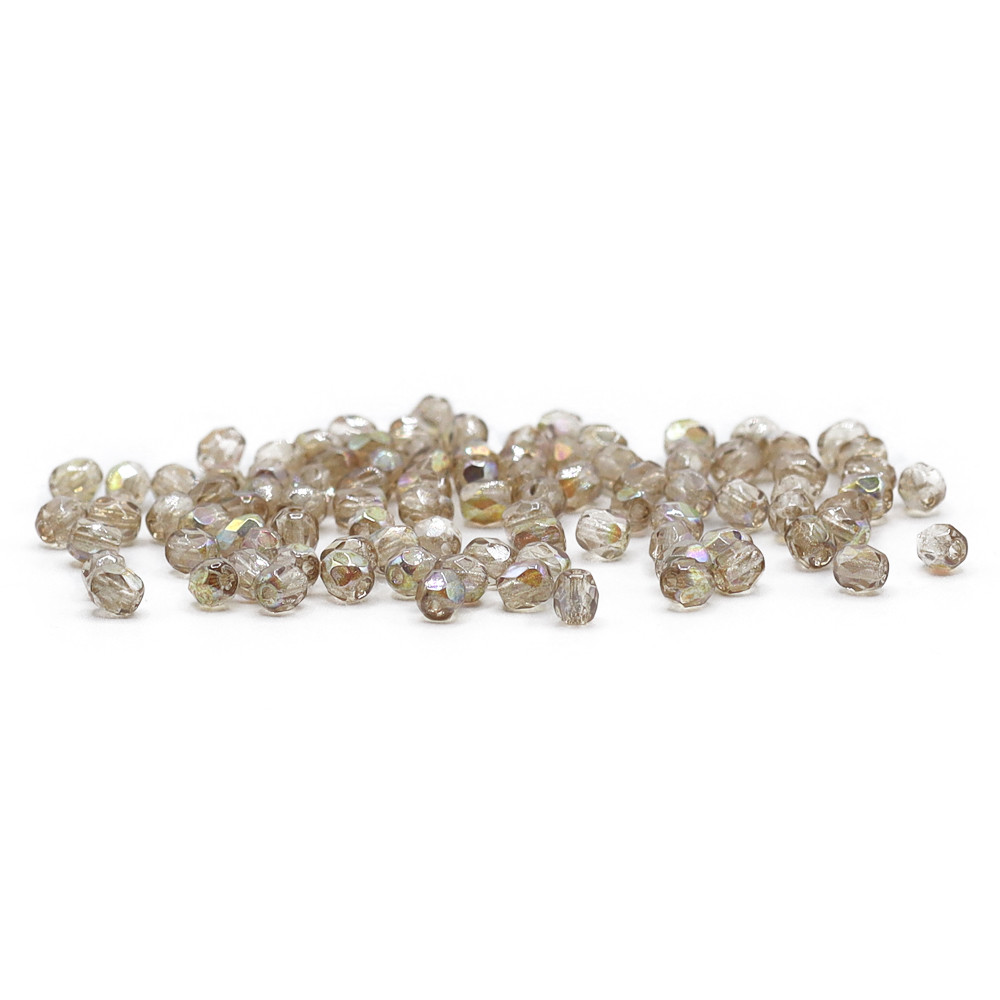 Cristal Bohême 4mm Beige Irisé