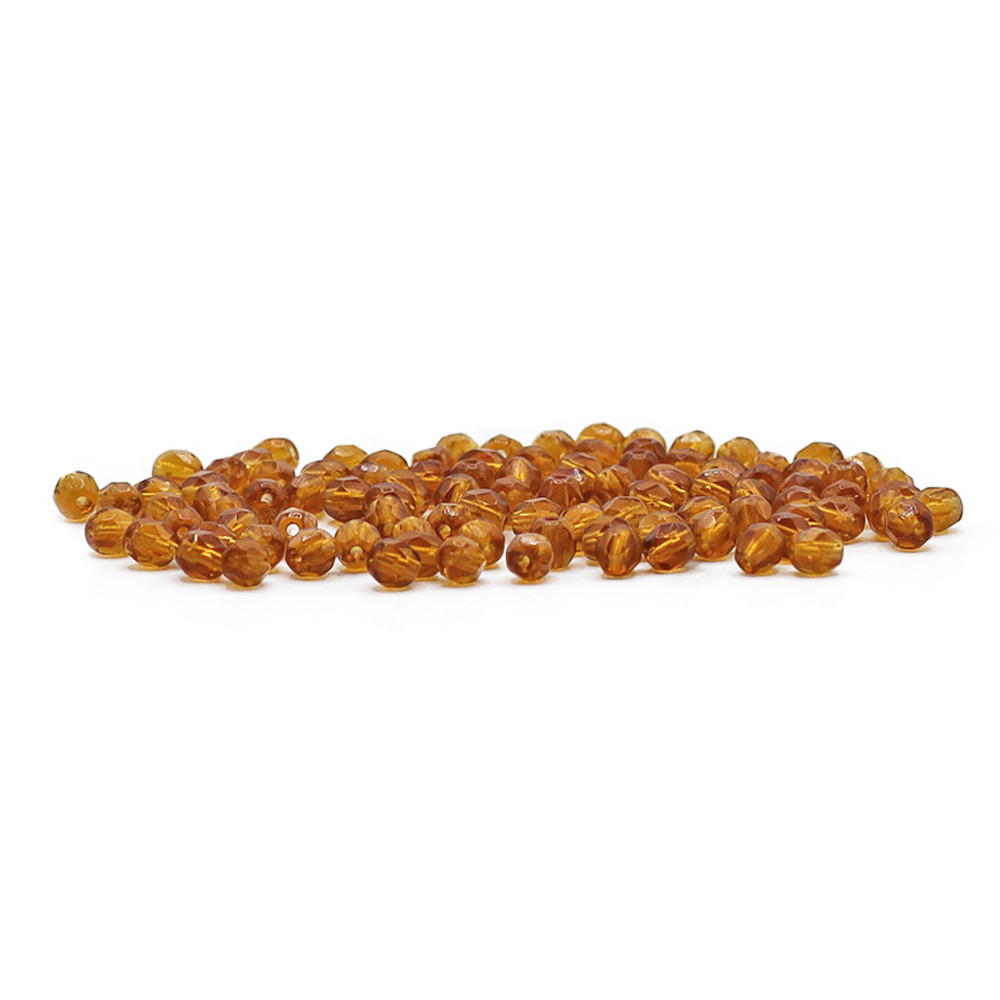 Cristal Bohemia 4mm Miel Claro