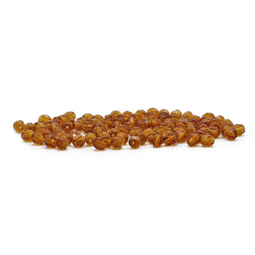 Cristal Bohême 4mm Miel Foncé