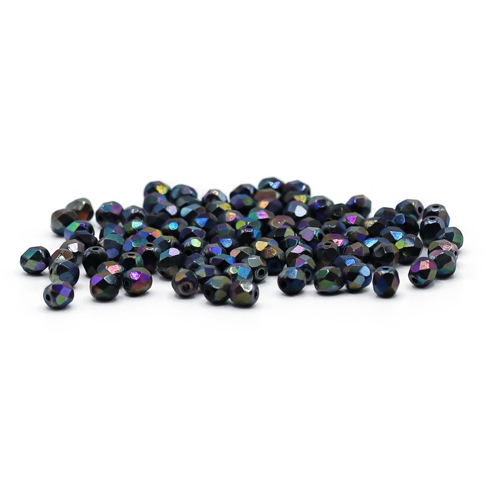 Crystal Bohemia 4mm Shimmering Black