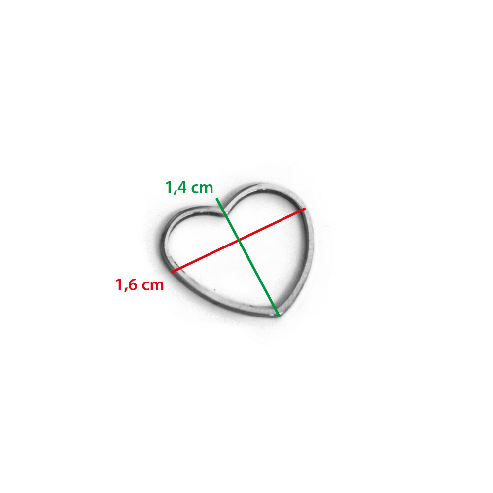 Formas de metal corazón medium 5pz
