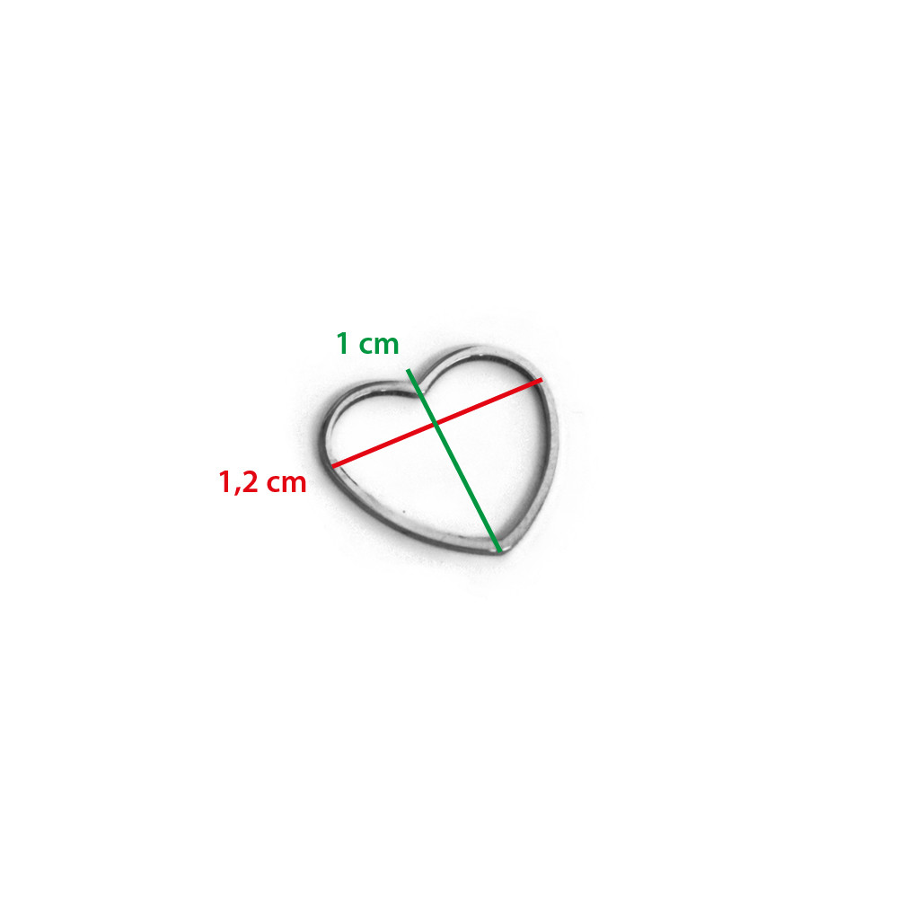 Formas de metal corazón small 5pz