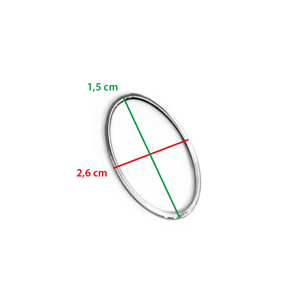 Forma de metal oval big 5pz