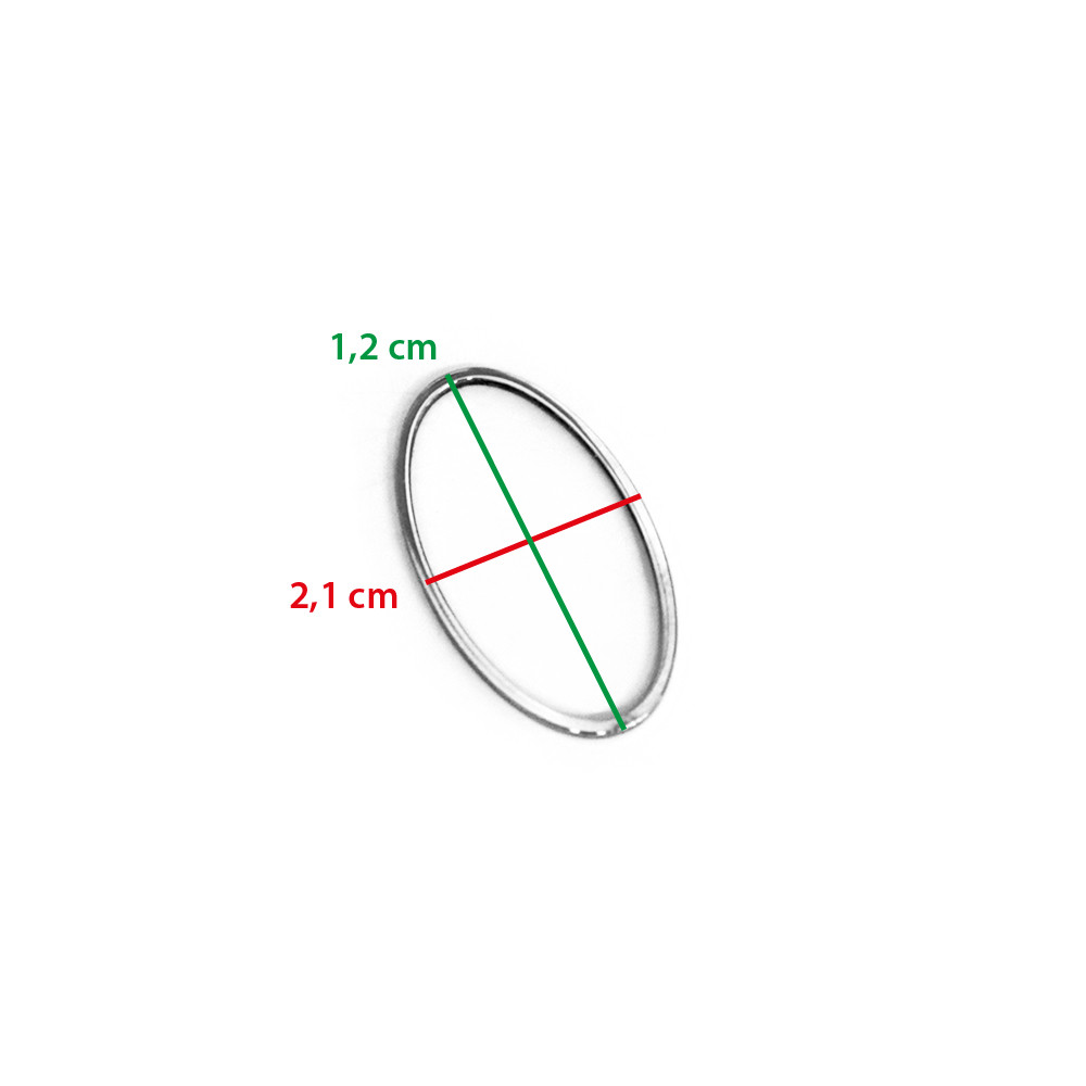Forma de metal oval medium 5pz