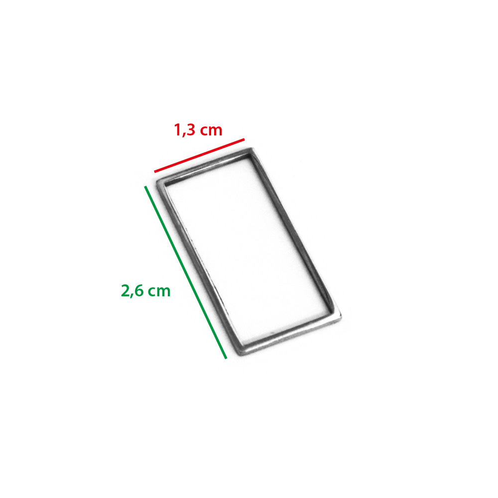 Metal Shape Rectangle big  5pc