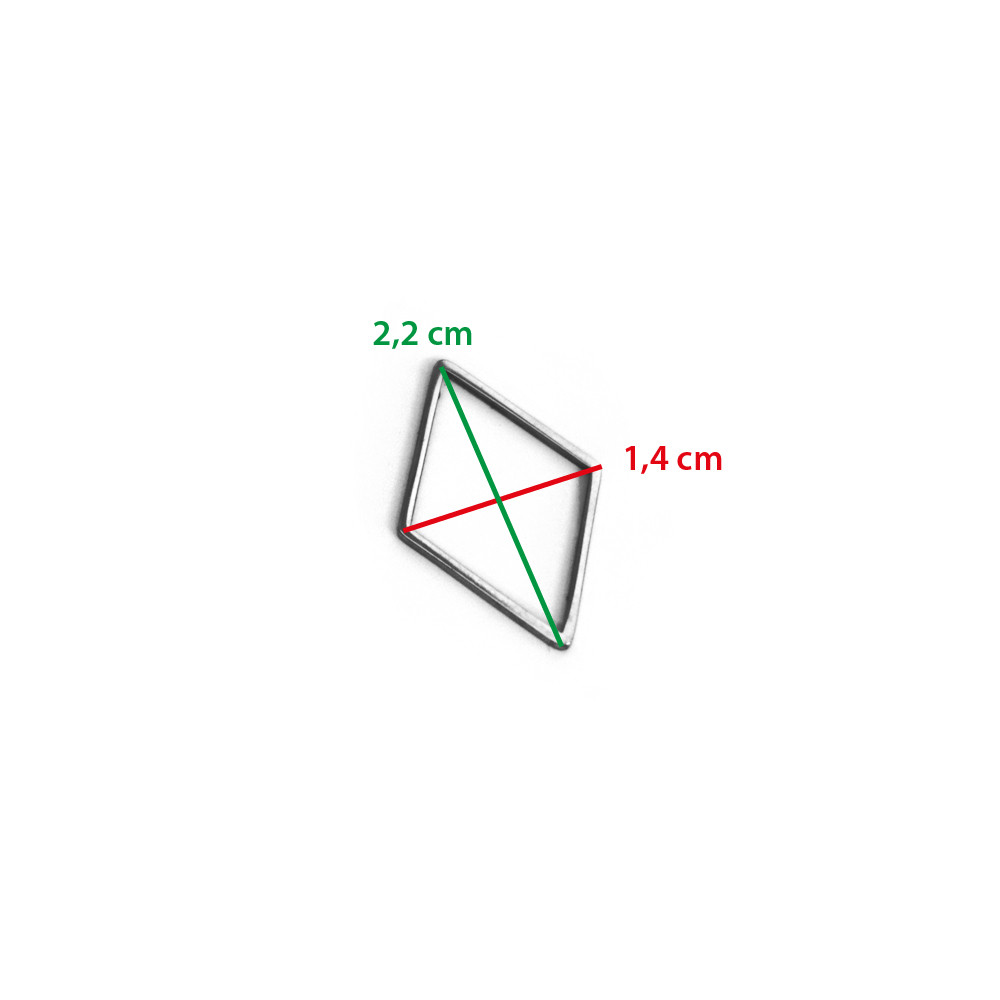 Forma de metal rombo medium 5pz