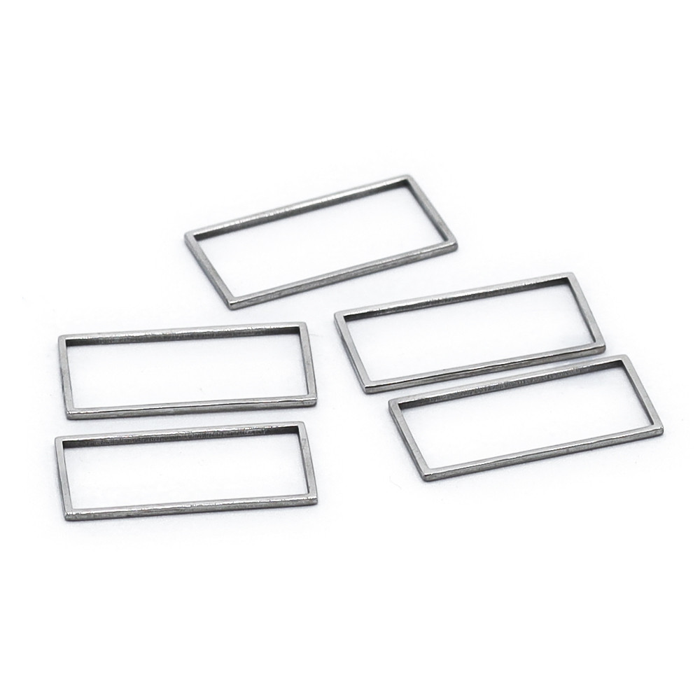 Metal Shape Rectangle big  5pc