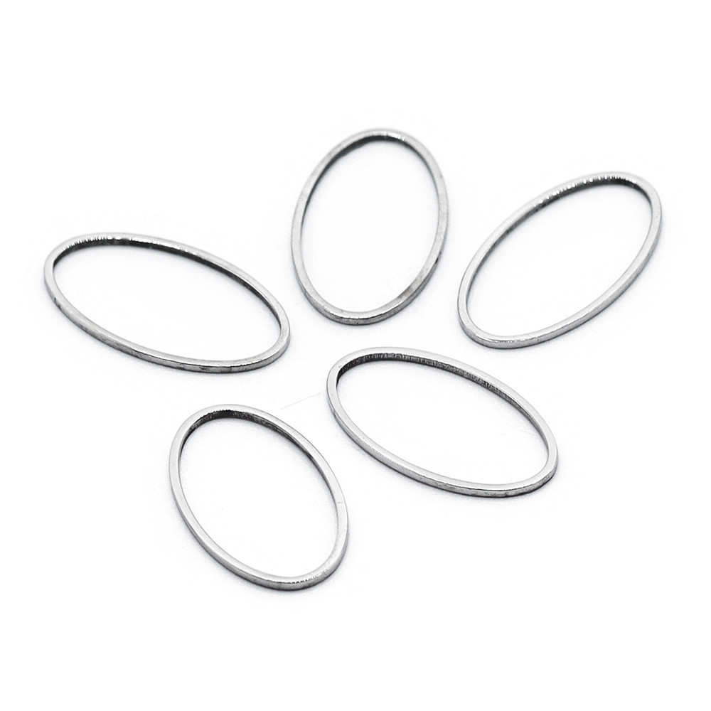 Metal Shape Oval big 5pc